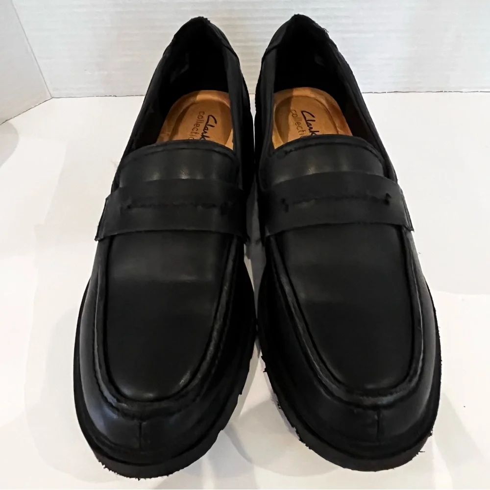 Screen Worn Interview With The Vampire Clarks Lug Sole Loafers Black Size 11 - Picture 2 of 12